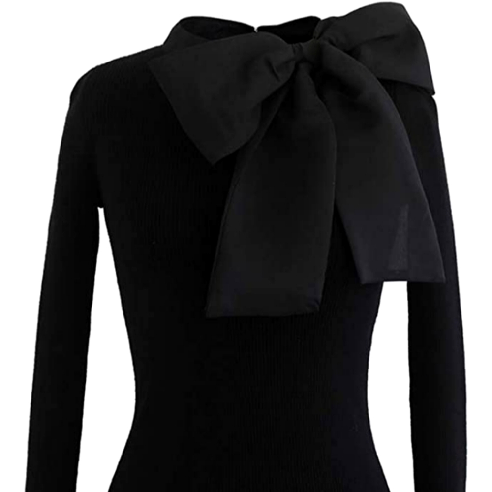 CHICWISH Women's Fancy with Bowknot Knit Top